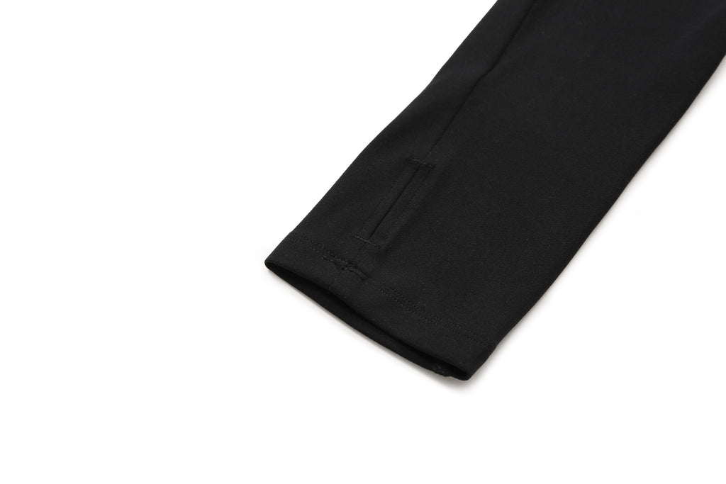 Second-Skin High-Neck Active Jacket | Ultra-Quiet 80/20 Fabric with Thumbhole Sleeves