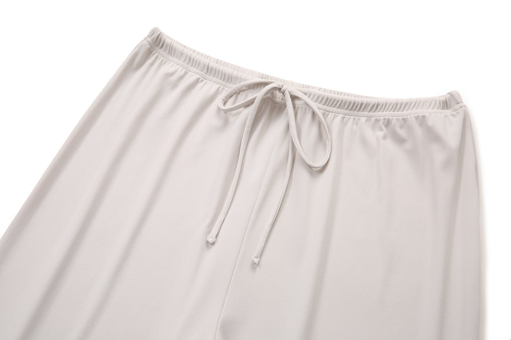 Soft NULS Wide-Leg Lounge Pants - Low-Rise Fluid Fit