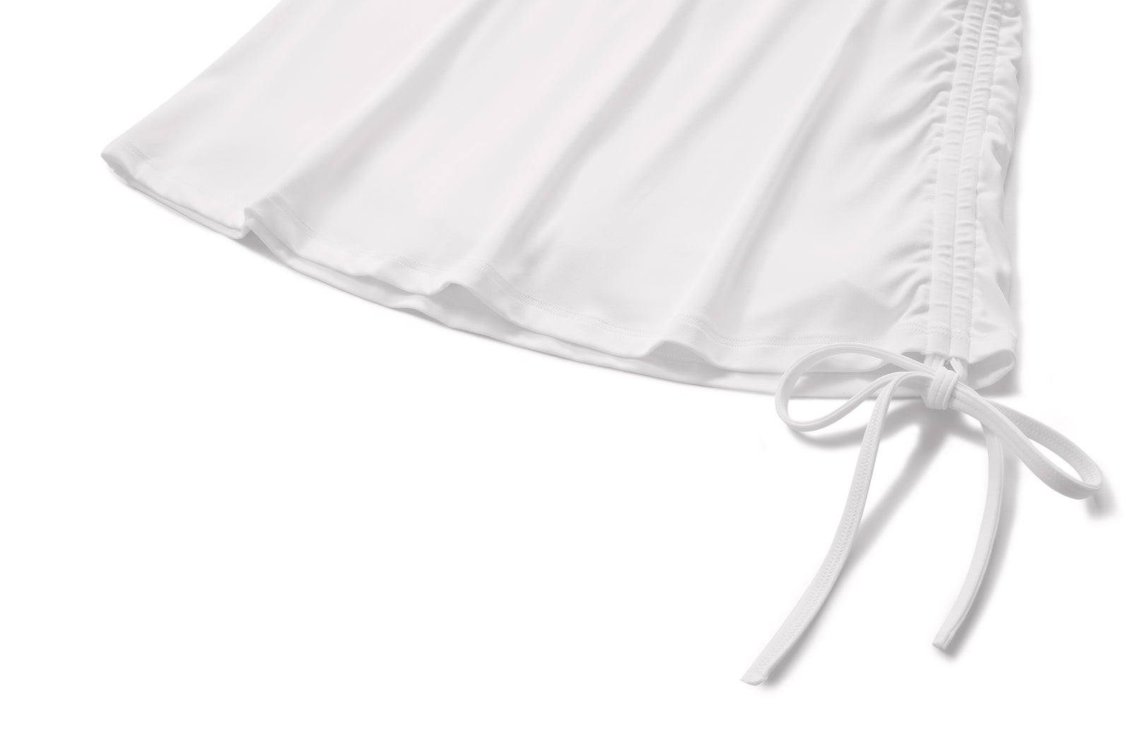 NULS Ruched Active Skort with Side Tie side view - women's yoga activewear by Lepeins