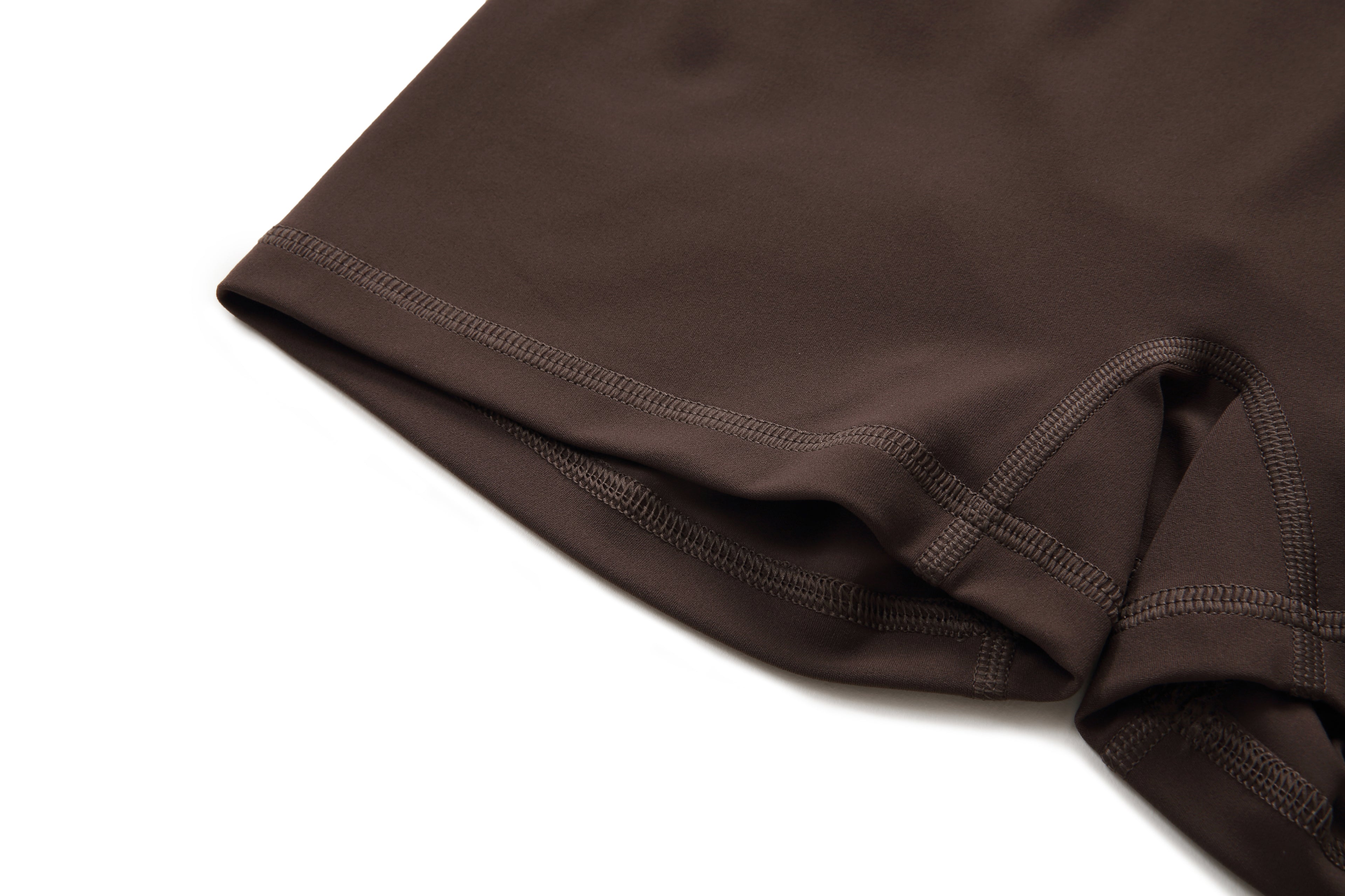 NULS Seamless Front High-Waisted Yoga Shorts side view - women's yoga activewear by Lepeins
