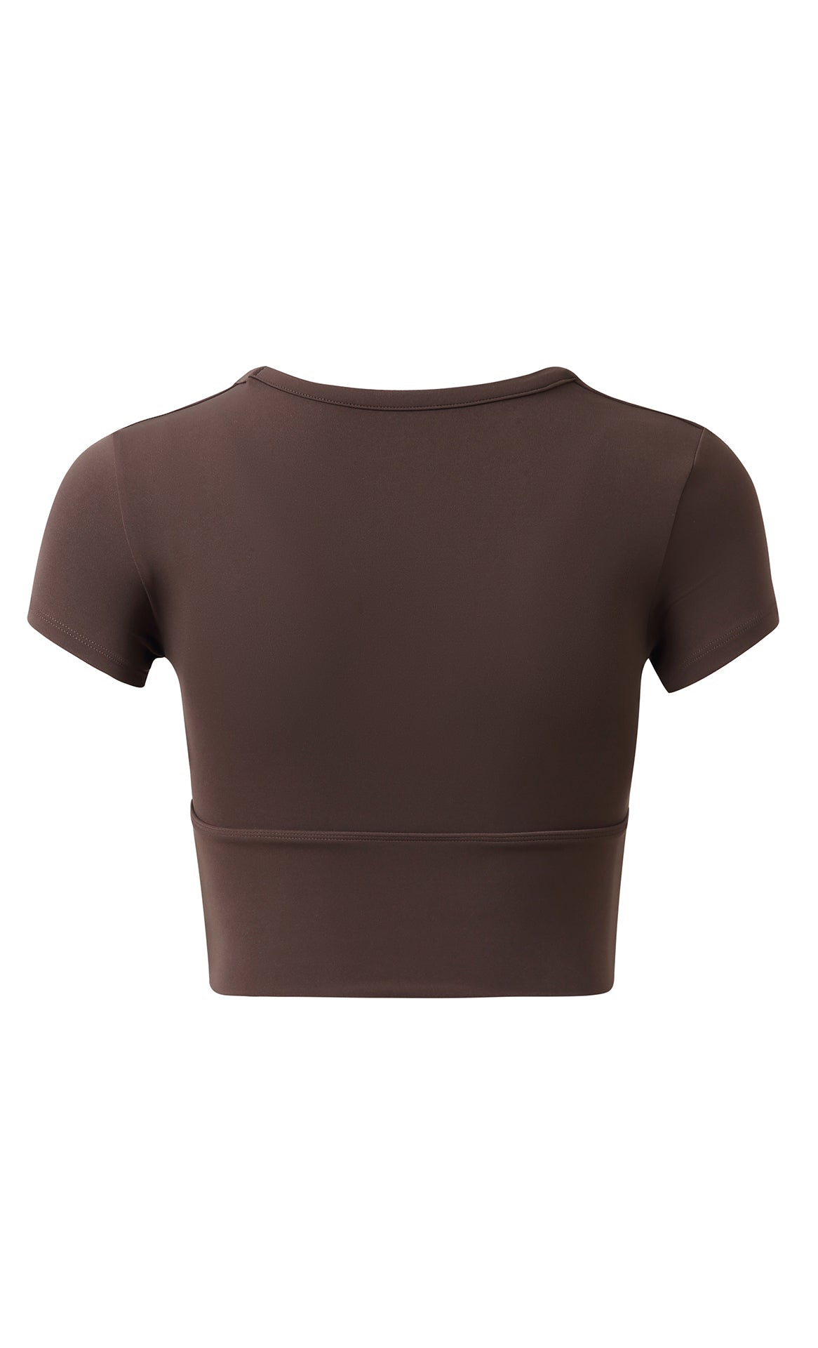 NULS Square Neck Built-In Bra Crop Top front view - women's yoga activewear by Lepeins
