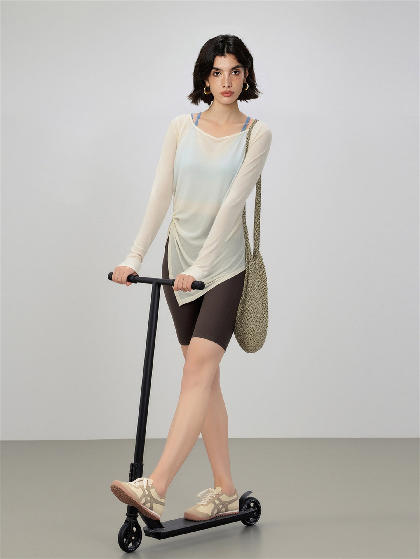 Yoga blouse loose slim fit long sleeve running pilates training fitness clothes sports t-shirt yoga clothes top women