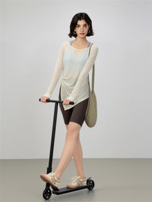 Relaxed Long-Sleeve Yoga Top