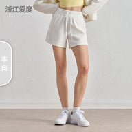 Spring and summer new air layer loose and simple yoga shorts women's drawstring thin four-quarter pants wear running sweatpants