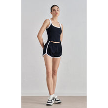 Retro High-Waist Yoga Shorts