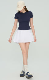 New Slim-Fit Yoga Short Sleeve T-Shirt for Women - Running Pilates Training Fitness Top