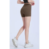 NULS Peach Hip Yoga Shorts Women's Two Points High Waist Hip Lift Running Sports Cycling Pants Pilates Fitness