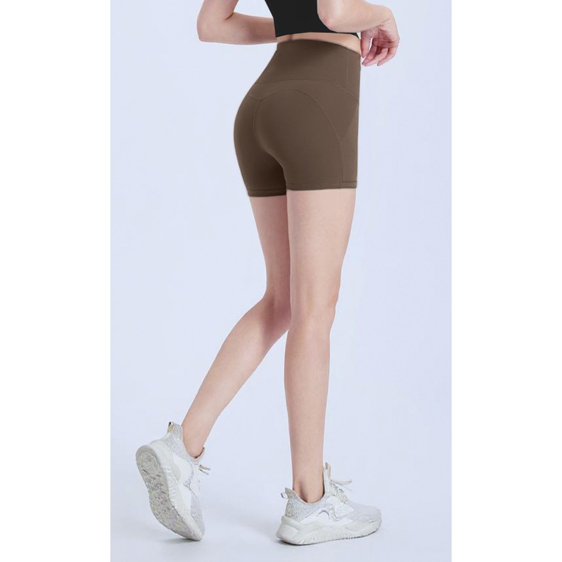 NULS Peach Hip Yoga Shorts Women's Two Points High Waist Hip Lift Running Sports Cycling Pants Pilates Fitness