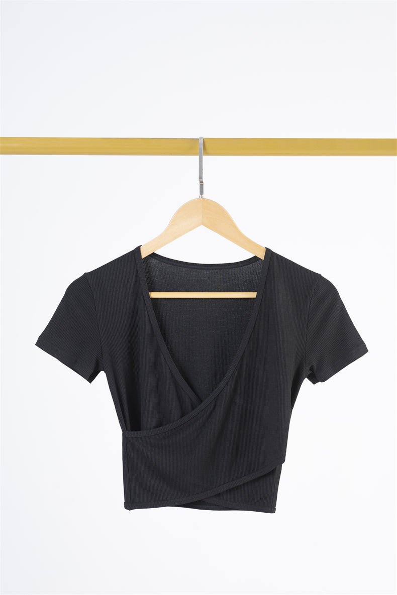 -Neck Luxury Yoga Top