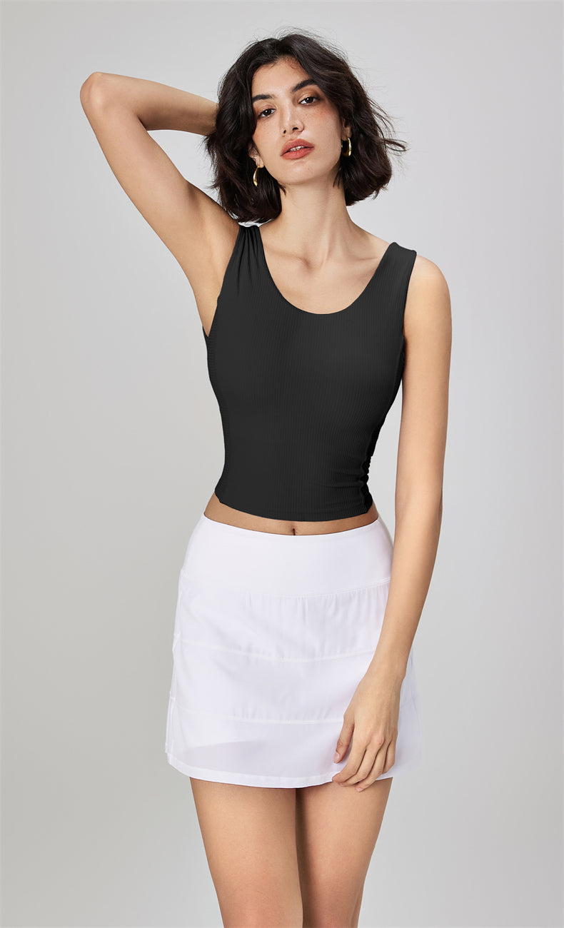 Nuls Ribbed Bare Feel Sports Bra