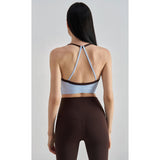 NULS American neck sports underwear women's summer European and American beauty back fitness bra running pilates yoga vest