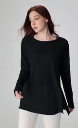 AirFlow Split-Hem Yoga Pullover