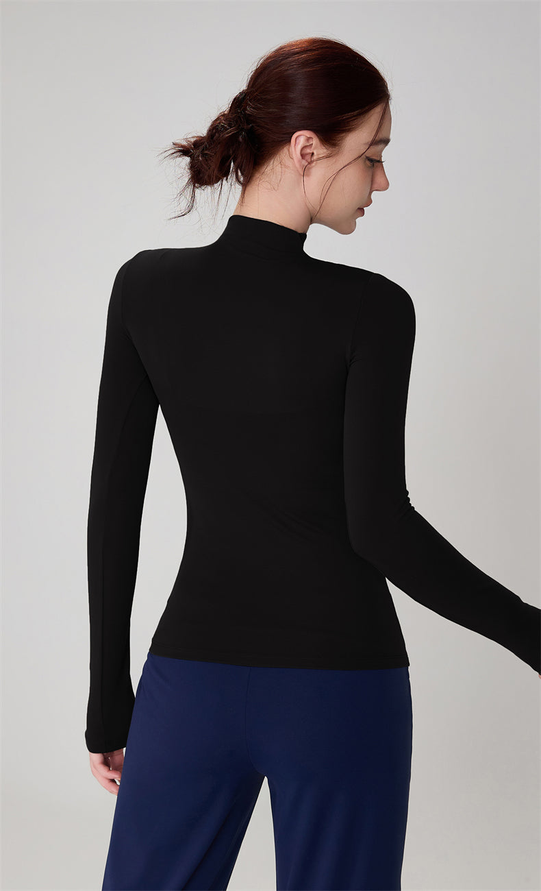 High-Neck Yoga Top