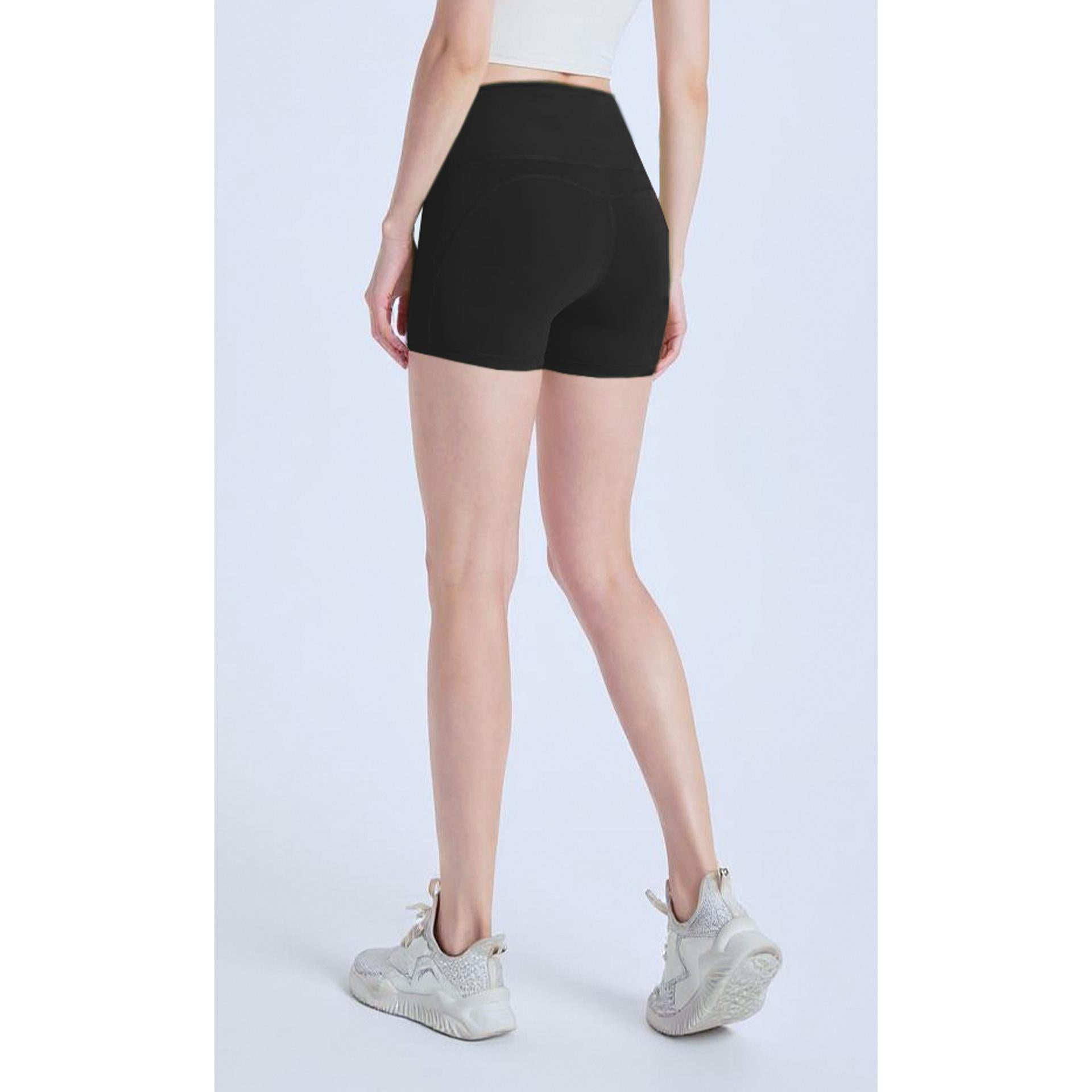 NULS Peach Hip Yoga Shorts Women's Two Points High Waist Hip Lift Running Sports Cycling Pants Pilates Fitness