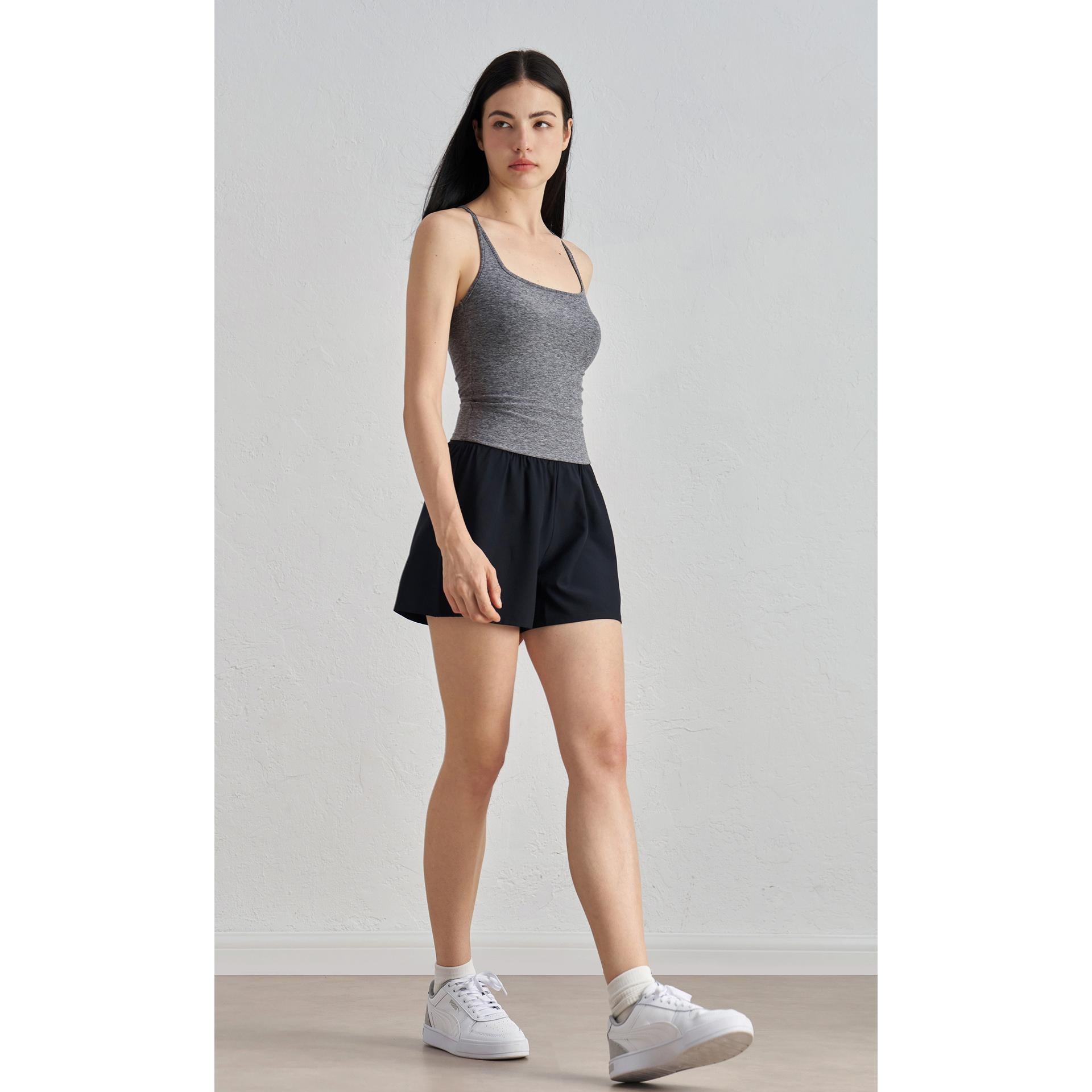 NUF I-Back Padded Studio Bra front view - women's yoga activewear by Lepeins