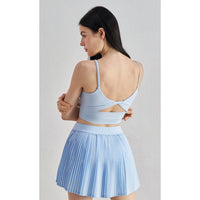 Naked removable yoga vest women's kinky back sports underwear running training fitness bra ebb top
