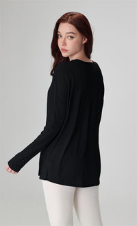 AirFlow Split-Hem Yoga Pullover
