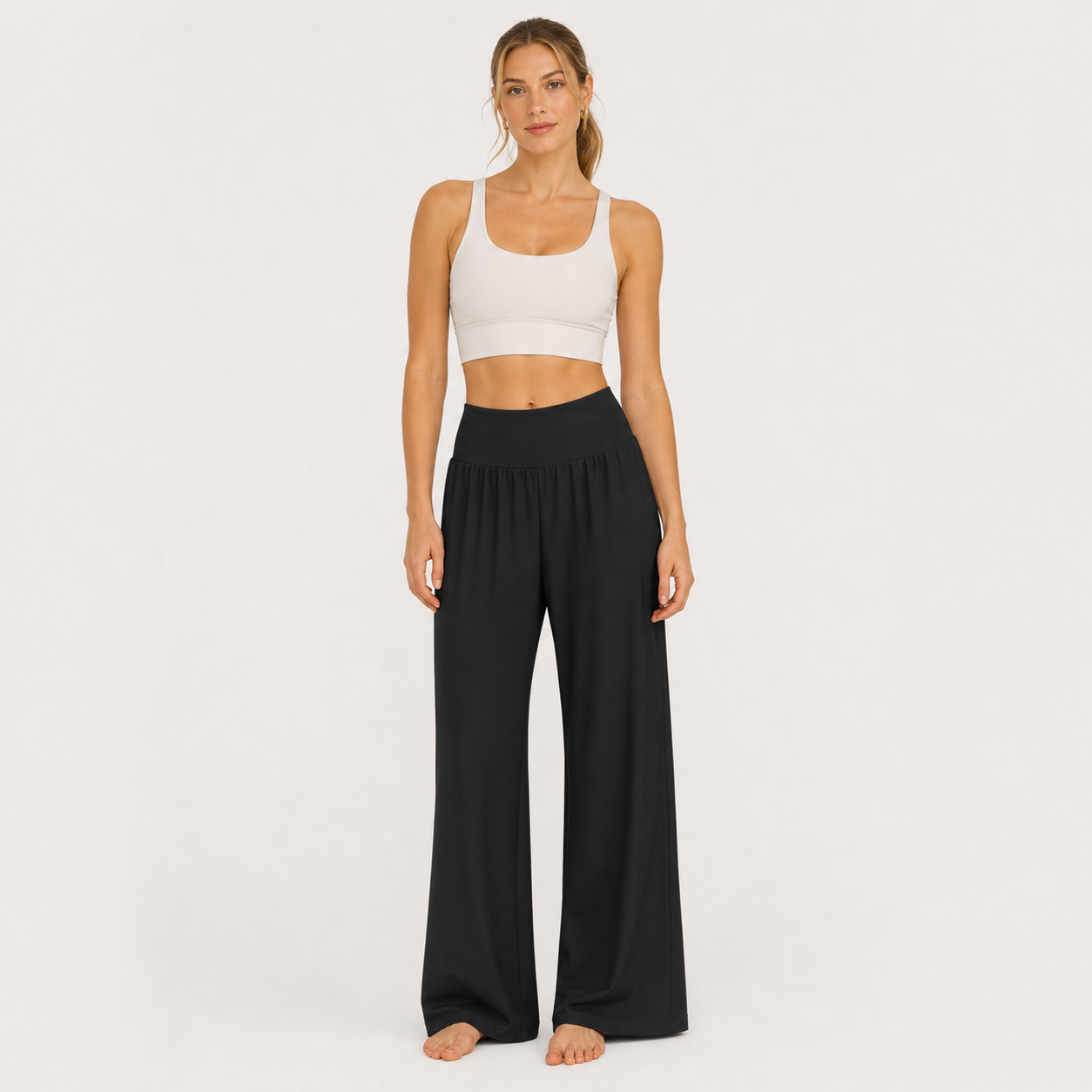 NULS High-Waisted Wide-Leg Pants