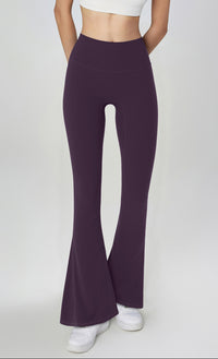 Micro-pull yoga pants, high-waisted flared leggings, shark pants, hip-lifting fitness dance, thin sports flared pants
