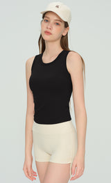 Shockproof Fixed Cup Sports Bra for Women - Sleeveless Yoga Vest with Chest Pads for women - premium yoga activewear