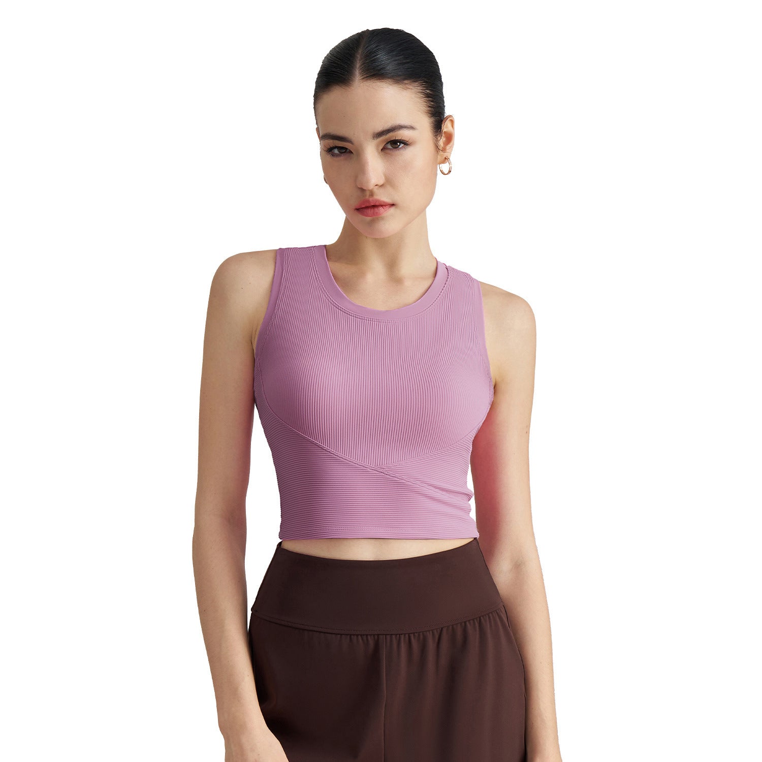 Strappy Padded Studio Sports Bra main product view - Lepeins sports bra for yoga, Pilates and daily movement
