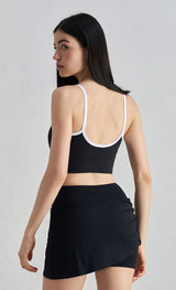 NULS Youth Contrasting Color Sports Vest for Women - Gathering Beautiful Back Fitness Bra