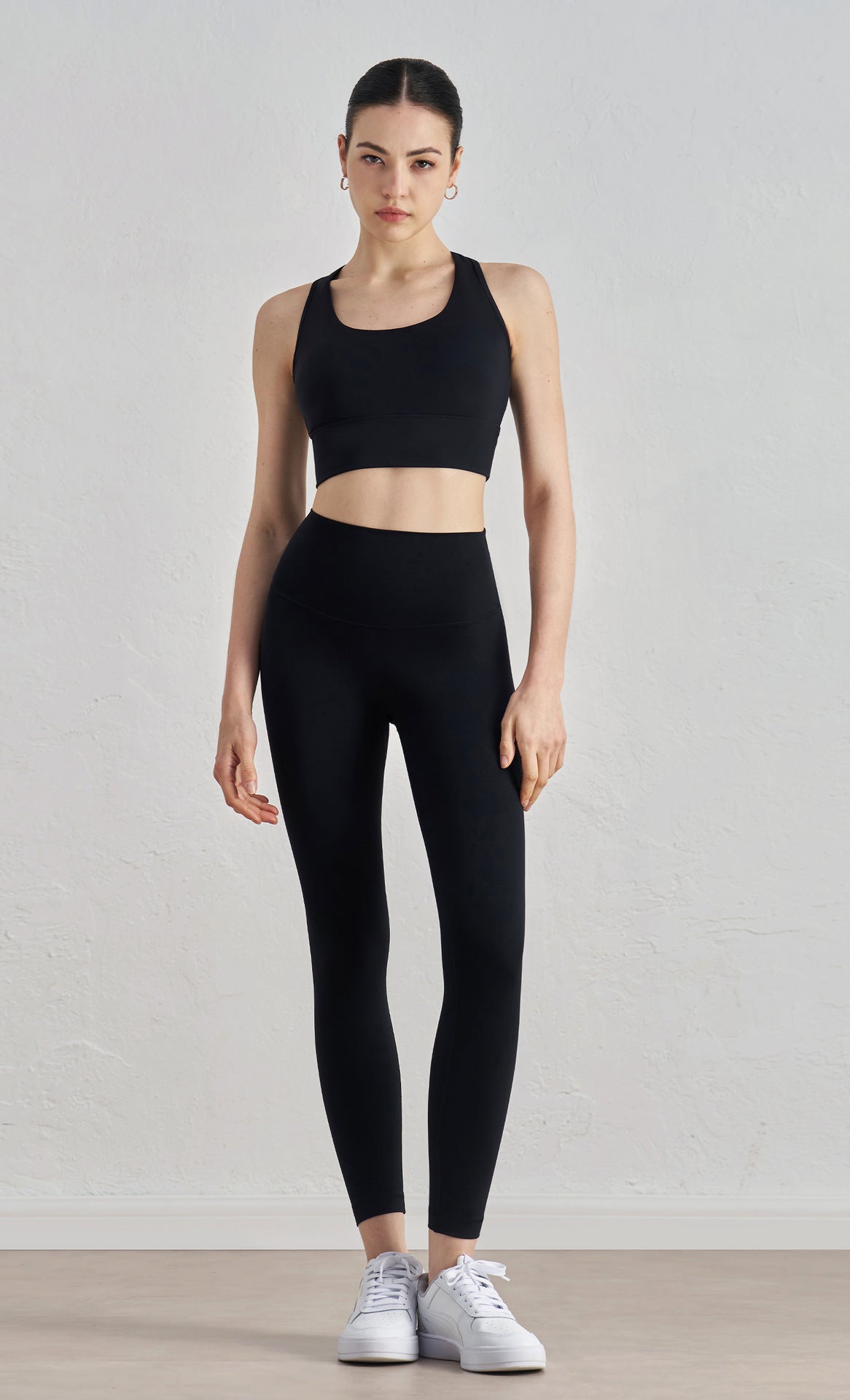I-Back Padded Yoga Sports Bra studio styling - women's yoga activewear by Lepeins