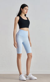 I-Back Sports Bra for Women - Fixed Cup Yoga Vest with Chest Pads