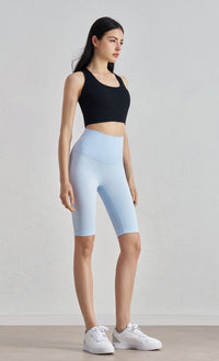 I-Back Sports Bra for Women - Fixed Cup Yoga Vest with Chest Pads