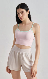 NULS Youth Contrasting Color Sports Vest for Women - Gathering Beautiful Back Fitness Bra