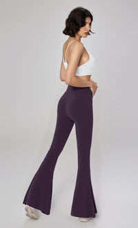Micro-pull yoga pants, high-waisted flared leggings, shark pants, hip-lifting fitness dance, thin sports flared pants