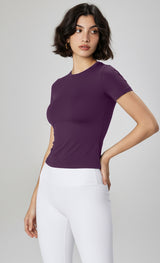 New Yoga Short Sleeve Women's Slim Sports T-Shirt Running Pilates Training Wear Fitness Wear Skinny Yoga Wear Top