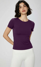 New Yoga Short Sleeve Women's Slim Sports T-Shirt Running Pilates Training Wear Fitness Wear Skinny Yoga Wear Top