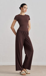 Waist-Slimming Yoga T-Shirt for Women - Short Sleeve Sports Top