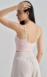 NULS Youth Contrasting Color Sports Vest for Women - Gathering Beautiful Back Fitness Bra