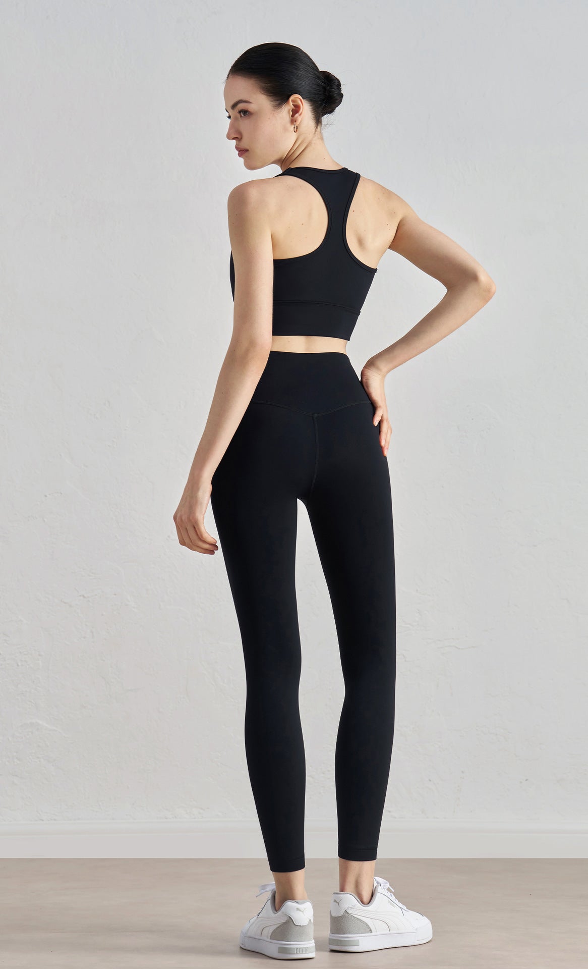 I-Back Sports Bra for Women - Fixed Cup Yoga Vest with Chest Pads