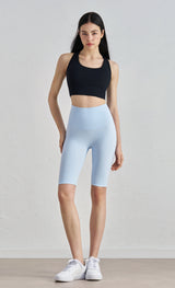 I-Back Sports Bra for Women - Fixed Cup Yoga Vest with Chest Pads