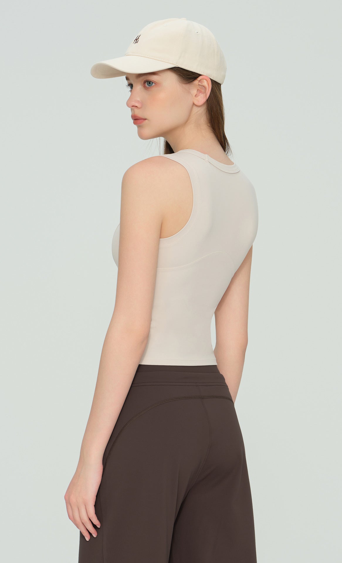 Shockproof Fixed Cup Yoga Vest for Women - Sleeveless High-Intensity Sports Bra with Chest Pads