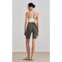 Antibacterial yoga shorts women's summer high waist hip lift sports cycling pants wear Pilates training clothes fitness three-point pants