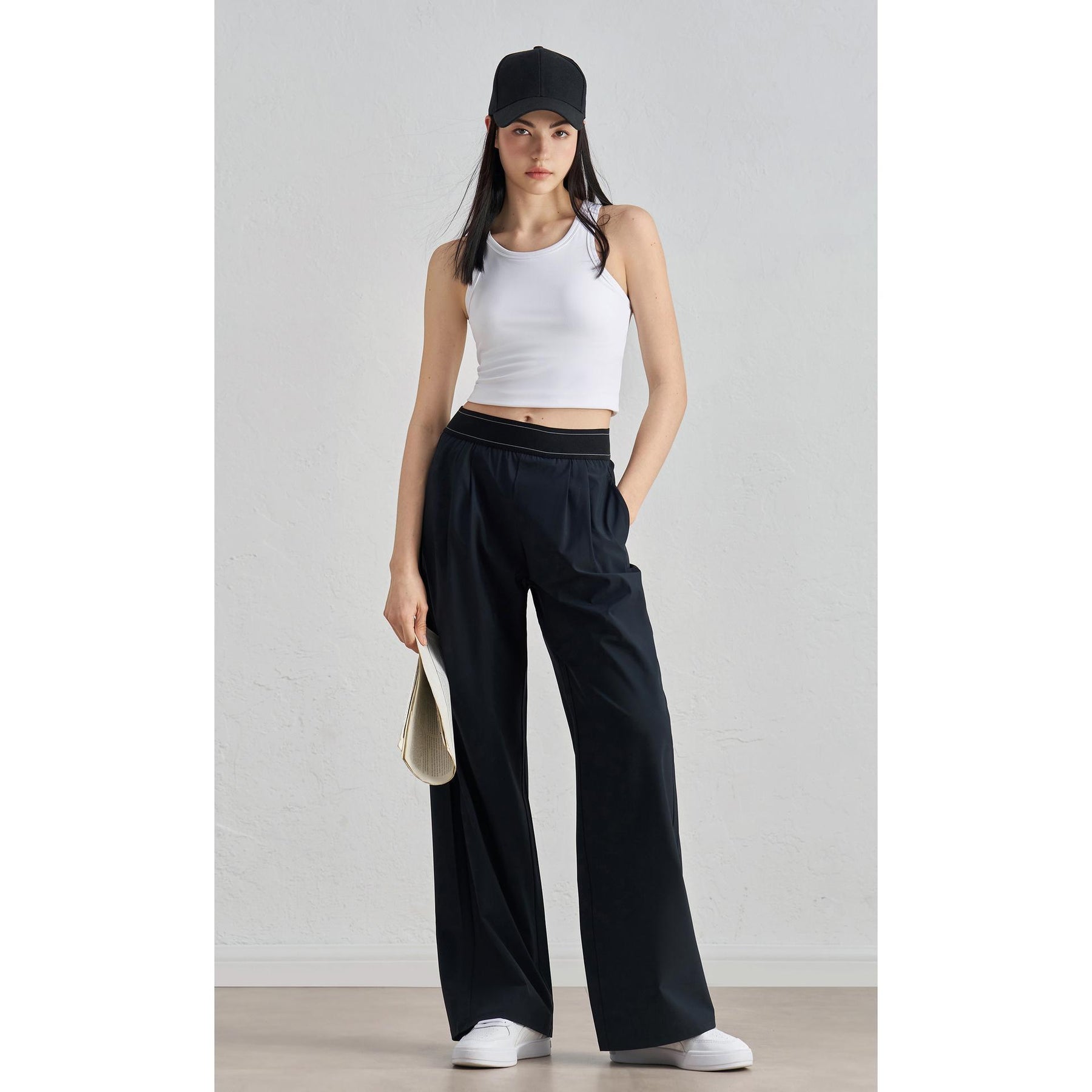 Drape Wide-Leg Yoga Pants