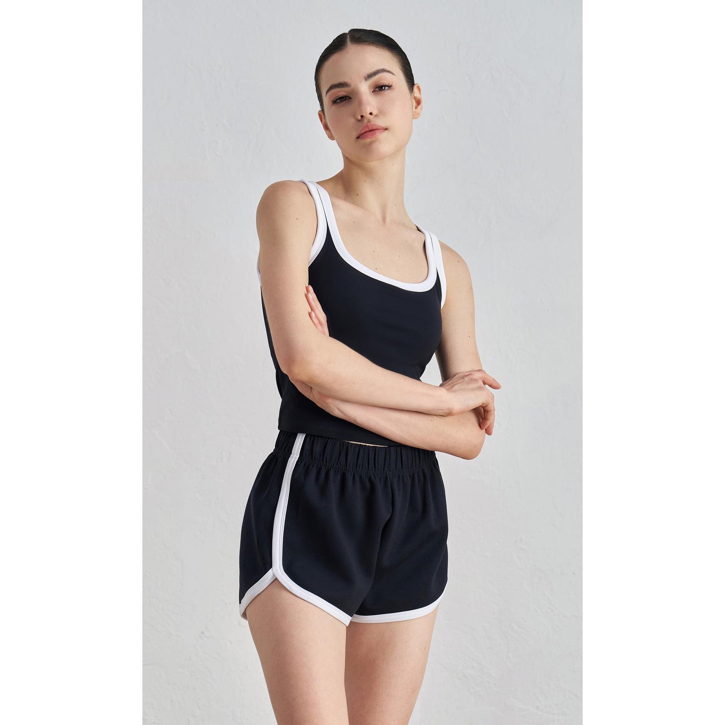 NULS youth nude color matching yoga underwear women's U-neck beautiful back outer wear sports vest summer sweet sister fitness bra