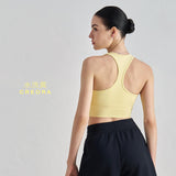 NU fixed cup sports underwear yoga clothes top I-shaped beautiful back yoga vest with chest pad fitness bra top