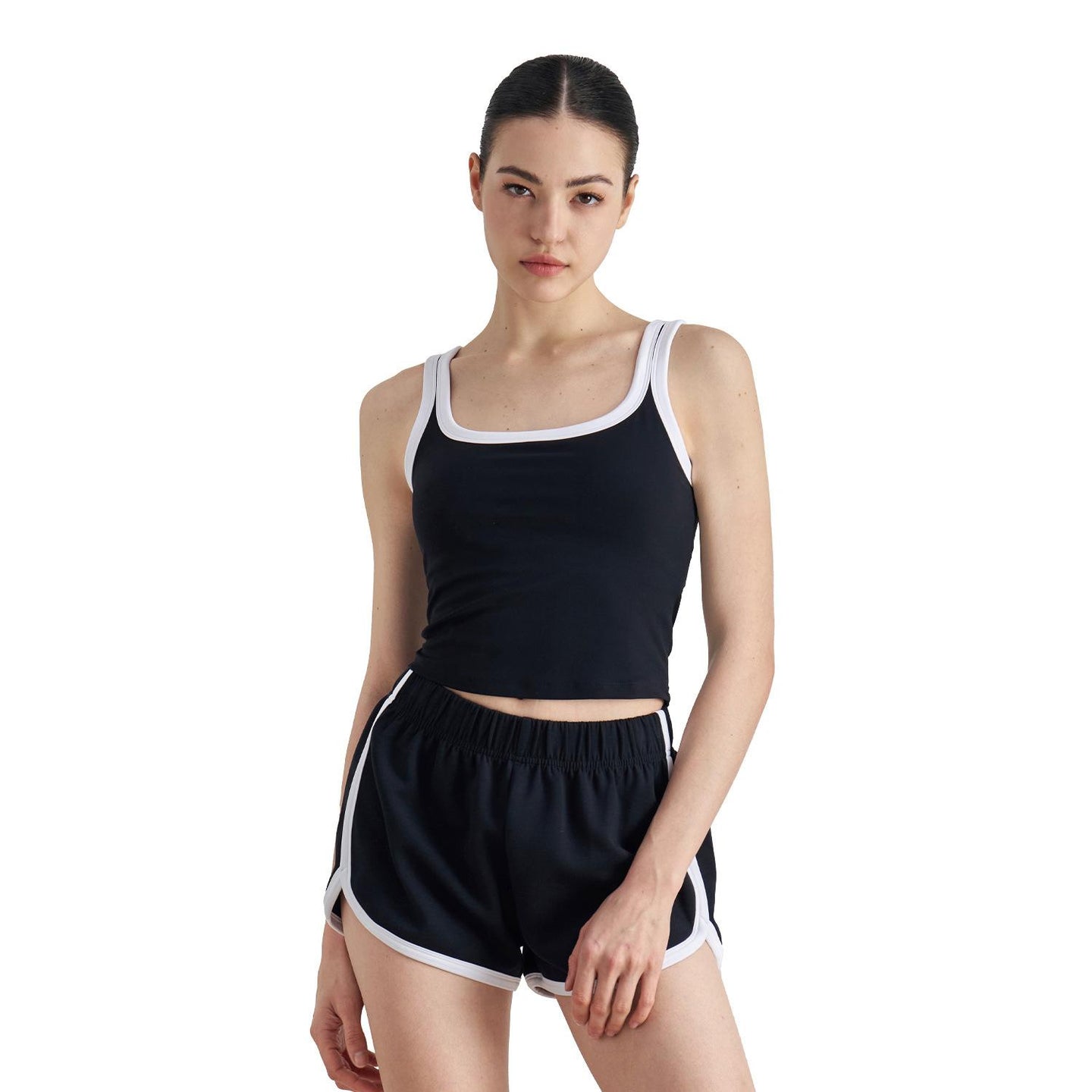NULS youth nude color matching yoga underwear women's U-neck beautiful back outer wear sports vest summer sweet sister fitness bra