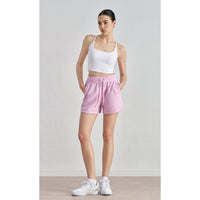 Spring and summer new air layer loose and simple yoga shorts women's drawstring thin four-quarter pants wear running sweatpants