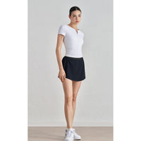 NU Youth Naked Sense Slim Skinny Yoga Short Sleeve High Sense Waist Sports T-Shirt Crew Neck Fitness Top