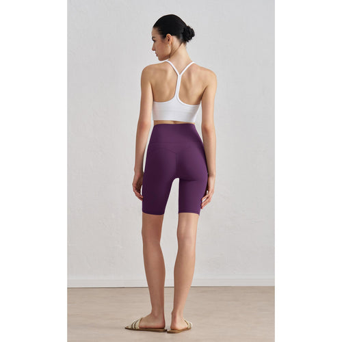Antibacterial Yoga Shorts for Women - High-Waist Hip-Lifting Cycling Shorts