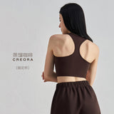 NU fixed cup sports underwear yoga clothes top I-shaped beautiful back yoga vest with chest pad fitness bra top