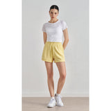Spring and summer new air layer loose and simple yoga shorts women's drawstring thin four-quarter pants wear running sweatpants